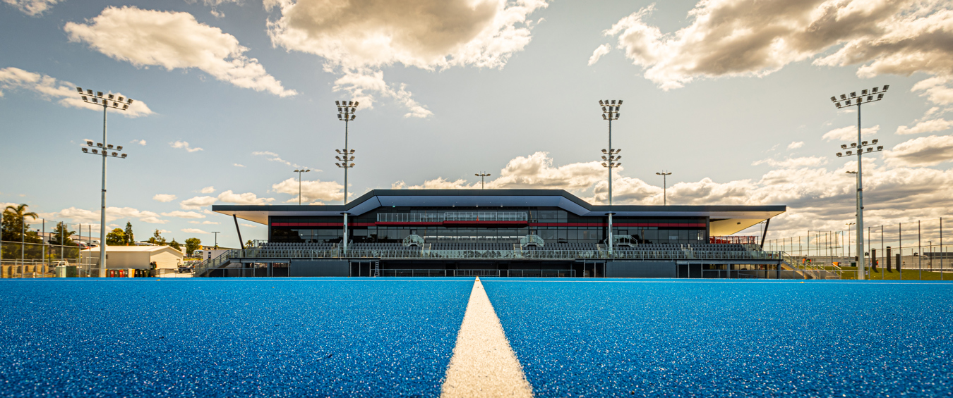 LED lighting sport | hockey stadium middle line North Harbour